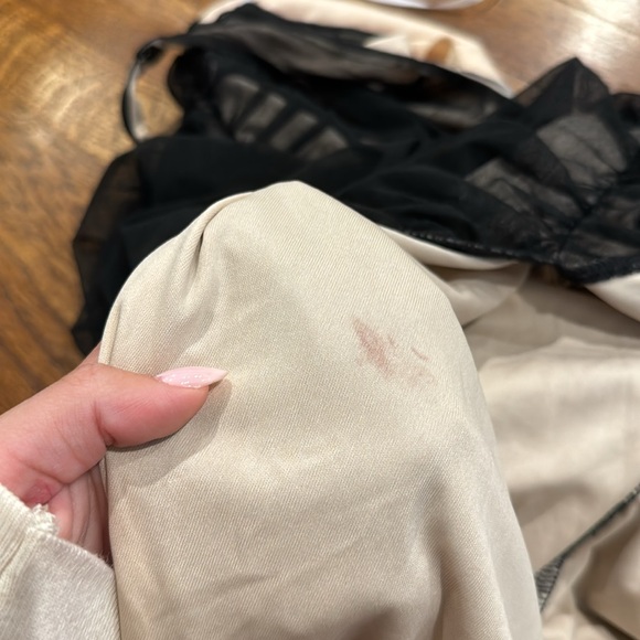 NWT Lulus V.I.P. Treatment Black Mesh Ruched Bodycon Midi Dress Medium - Picture 7 of 7